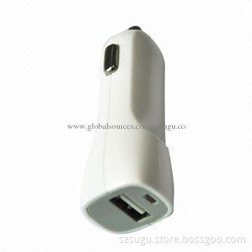 2014 fancy design single-port USB car charger, 1A current